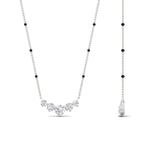 Load image into Gallery viewer, 0.75-carat-five-stone-diamond-spaced-out-mangalsutra-necklace-in-white-gold-mgs11130angle2-0.75ct-nl-wg.jpg?v=1777281881