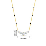 Load image into Gallery viewer, 0.75-carat-five-stone-diamond-spaced-out-mangalsutra-necklace-in-yellow-gold-mgs11130angle1-0.75ct-nl-yg-hw.jpg?v=1777281881