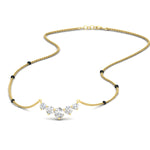 Load image into Gallery viewer, 0.75-carat-five-stone-diamond-spaced-out-mangalsutra-necklace-in-yellow-gold-mgs11130sleep-0.75ct-nl-yg.jpg?v=1777281881