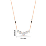 Load image into Gallery viewer, 1-carat-five-stone-diamond-3-bead-mangalsutra-necklace-in-rose-gold-mgs11130angle1-1.00ct-nl-rg-hw.jpg?v=1777282761