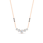 Load image into Gallery viewer, 1-carat-five-stone-diamond-3-bead-mangalsutra-necklace-in-rose-gold-mgs11130angle1-1.00ct-nl-rg.jpg?v=1777282761
