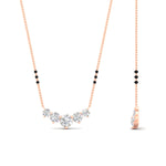 Load image into Gallery viewer, 1-carat-five-stone-diamond-3-bead-mangalsutra-necklace-in-rose-gold-mgs11130angle2-1.00ct-nl-rg.jpg?v=1777282761
