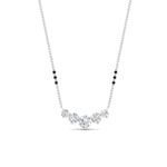 Load image into Gallery viewer, 1-carat-five-stone-diamond-3-bead-mangalsutra-necklace-in-white-gold-mgs11130angle1-1.00ct-nl-wg.jpg?v=1777282761