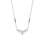 Load image into Gallery viewer, 1-carat-five-stone-diamond-3-bead-mangalsutra-necklace-in-white-gold-mgs11130angle3-1.00ct-nl-wg.jpg?v=1777282761