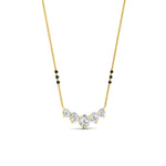 Load image into Gallery viewer, 1-carat-five-stone-diamond-3-bead-mangalsutra-necklace-in-yellow-gold-mgs11130angle3-1.00ct-nl-yg.jpg?v=1777282761