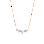 Load image into Gallery viewer, 1-carat-five-stone-diamond-spaced-out-mangalsutra-necklace-in-rose-gold-mgs11130angle1-1.00ct-nl-rg.jpg?v=1777282409