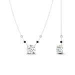 Load image into Gallery viewer, 1-carat-solitaire-diamond-with-black-beads-mangalsutra-in-white-gold-mgs11600roangle2-1.00ct-nl-wg