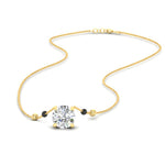Load image into Gallery viewer, 1-carat-solitaire-diamond-with-black-beads-mangalsutra-in-yellow-gold-mgs11600rosleep-1.00ct-nl-yg