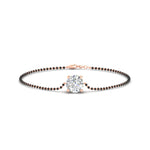 Load image into Gallery viewer, 1-carat-solitaire-mangalsutra-bracelet-in-rose-gold-mgsbrc11614angle1-1.00ct-nl-rg