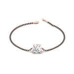 Load image into Gallery viewer, 1-carat-solitaire-mangalsutra-bracelet-in-rose-gold-mgsbrc11614angle2-1.00ct-nl-rg