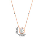Load image into Gallery viewer, Bezel Set Solitaire Modern Mangalsutra