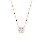Load image into Gallery viewer, Bezel Set Solitaire Modern Mangalsutra