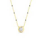 Load image into Gallery viewer, Bezel Set Solitaire Modern Mangalsutra