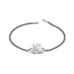 Load image into Gallery viewer, 1.50-carat-solitaire-mangalsutra-bracelet-in-white-gold-mgsbrc11614angle2-1.50ct-nl-wg
