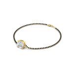 Load image into Gallery viewer, 1.50-carat-solitaire-mangalsutra-bracelet-in-yellow-gold-mgsbrc11614angle4-1.50ct-nl-yg
