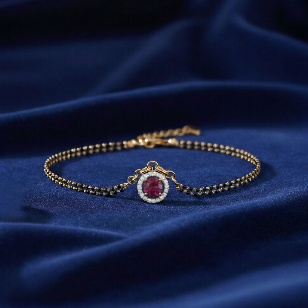 2. Gemstone Bracelet Mangalsutras