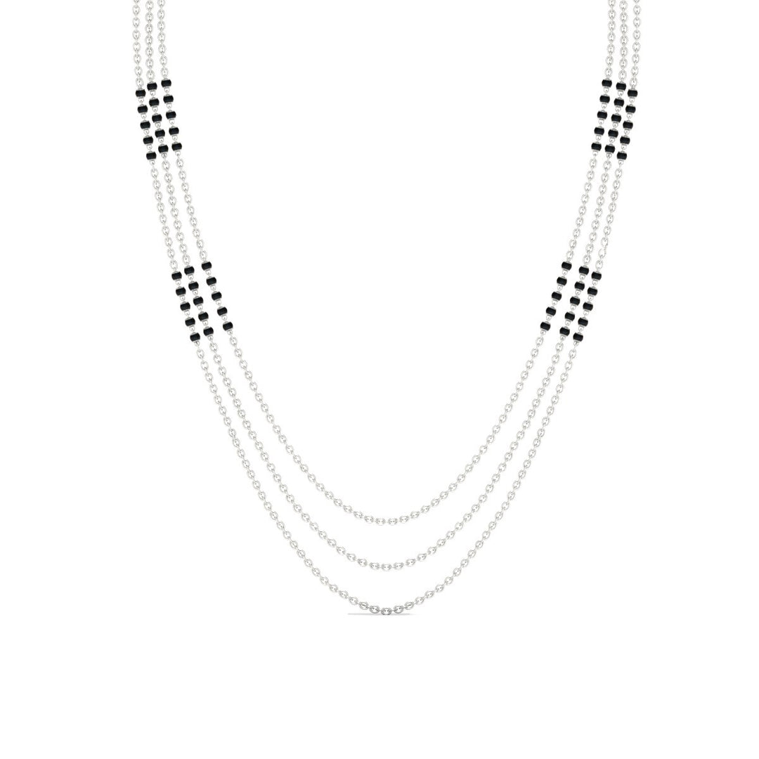 3 Layer Black Bead Mangalsutra