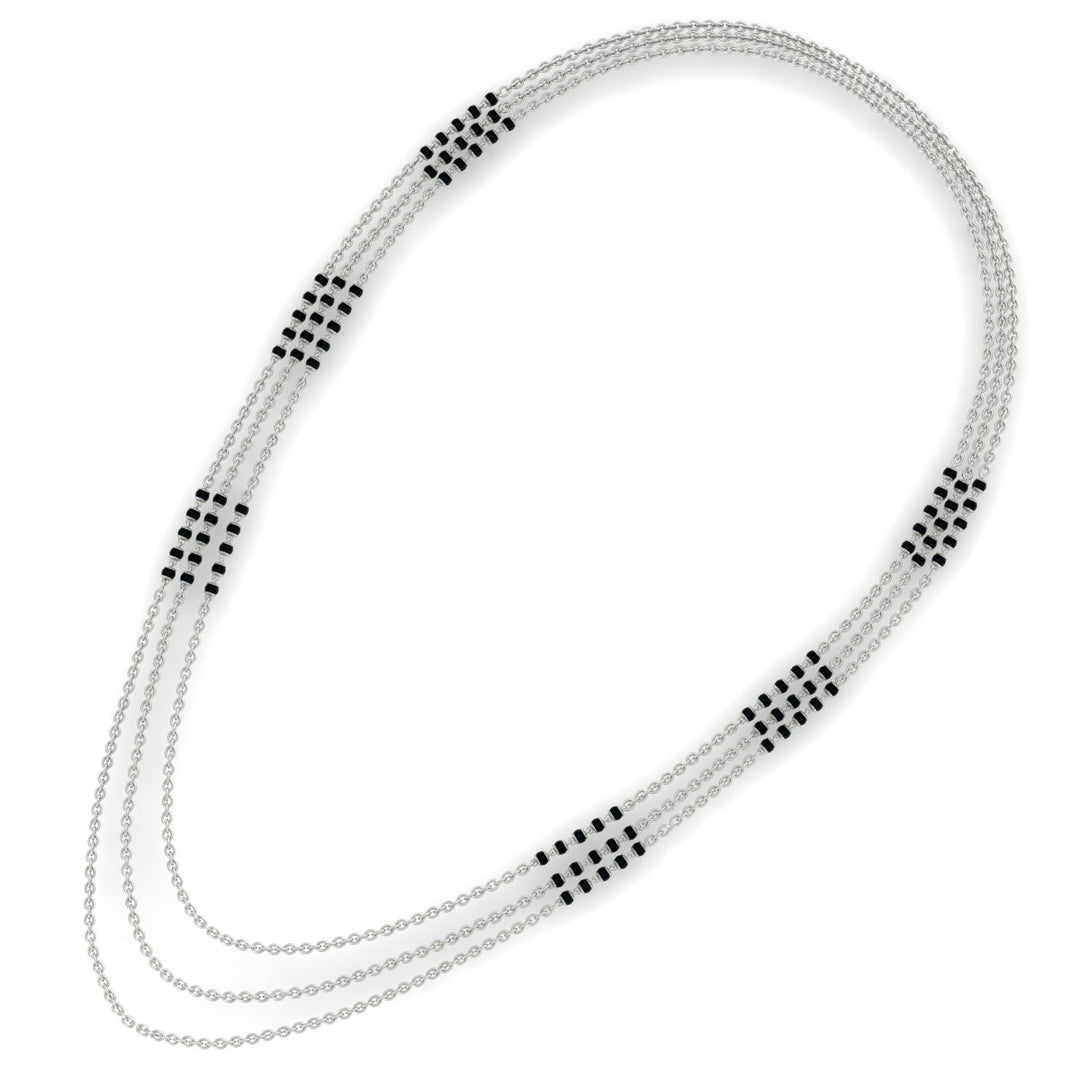 3 Layer Black Bead Mangalsutra