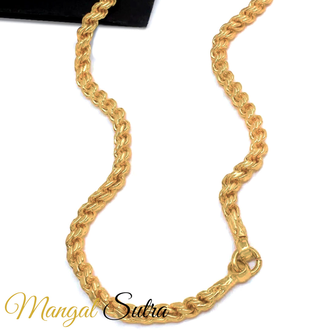 3 Mm Twisted Pure Gold Chain