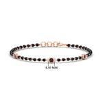 Load image into Gallery viewer, 3-stone-bezel-set-black-diamond-mens-station-bracelet-in-rose-gold-mgsmbrc11837blackangle1-nl-rg-hw.jpg