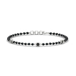 Load image into Gallery viewer, 3-stone-bezel-set-black-diamond-mens-station-bracelet-in-white-gold-mgsmbrc11837blackangle1-nl-wg.jpg
