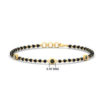 Load image into Gallery viewer, 3-stone-bezel-set-black-diamond-mens-station-bracelet-in-yellow-gold-mgsmbrc11837blackangle1-nl-yg-hw.jpg