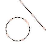 Load image into Gallery viewer, 3-stone-bezel-set-diamond-mens-station-bracelet-in-rose-gold-mgsmbrc11837angle4-nl-rg.jpg
