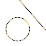 Load image into Gallery viewer, 3-stone-bezel-set-diamond-mens-station-bracelet-in-yellow-gold-mgsmbrc11837angle4-nl-yg.jpg