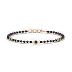 Load image into Gallery viewer, 3-stone-bezel-set-emerald-mens-station-bracelet-in-rose-gold-mgsmbrc11837gemgrangle1-nl-rg.jpg