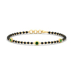 Load image into Gallery viewer, 3-stone-bezel-set-emerald-mens-station-bracelet-in-yellow-gold-mgsmbrc11837gemgrangle1-nl-yg.jpg