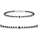 Load image into Gallery viewer, 3-stone-bezel-set-ruby-mens-station-bracelet-in-white-gold-mgsmbrc11837grudrsleep-nl-wg.jpg