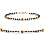 Load image into Gallery viewer, 3-stone-bezel-set-ruby-mens-station-bracelet-in-yellow-gold-mgsmbrc11837grudrsleep-nl-yg.jpg