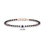 Load image into Gallery viewer, 3-stone-bezel-set-sapphire-mens-station-bracelet-in-rose-gold-mgsmbrc11837gsablangle1-nl-rg-hw.jpg