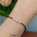 Load image into Gallery viewer, 3-stone-bracelet-mangalsutra-with-beads-in-yellow-gold-MGBRC8651-_1.2