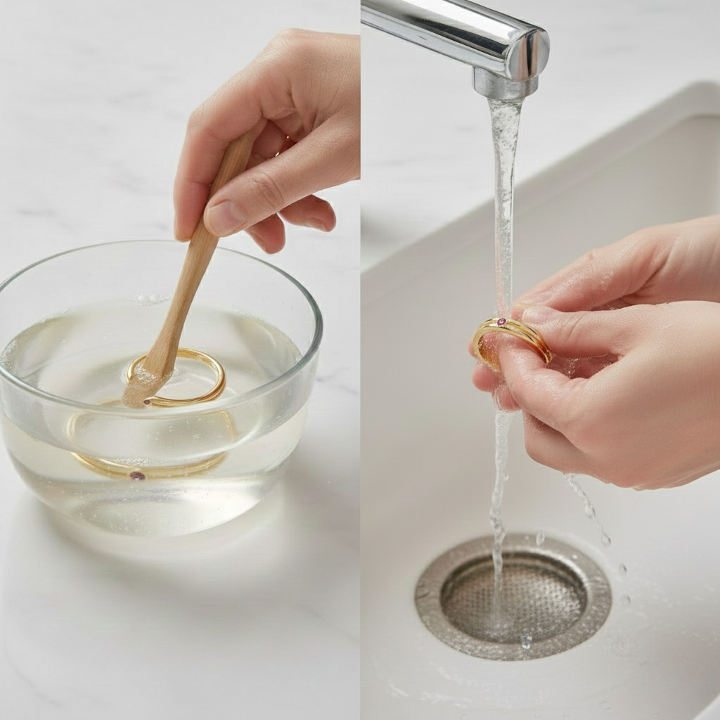 Tips for Cleaning Gold Jewelry with Gemstones