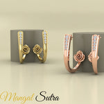 Load image into Gallery viewer, Delicate Bali Flower J Hoops Earrings
