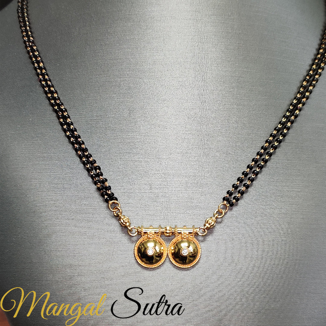 Diamond Telugu Mangalsutra Gold