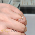 Load image into Gallery viewer, Double Band Vanki Diamond Ring