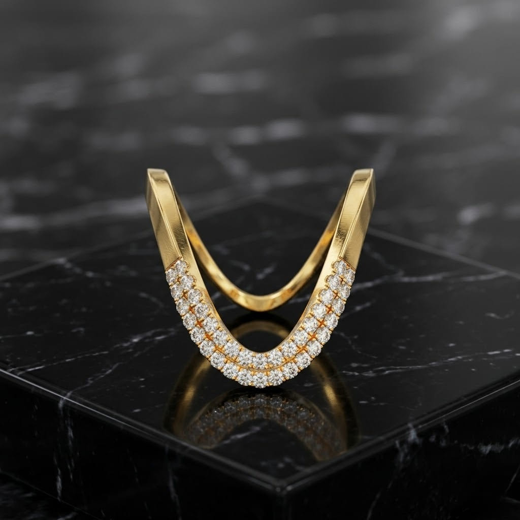 1. Double Band Vanki Diamond Ring