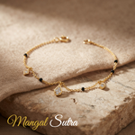 Load image into Gallery viewer, Diamond Teardrop Mangalsutra Bracelet