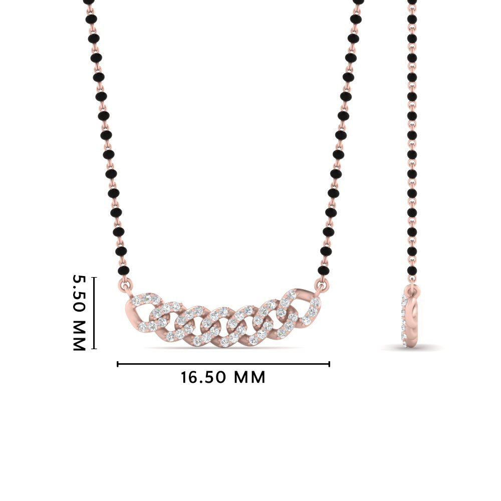Link Chain Diamond Mangalsutra