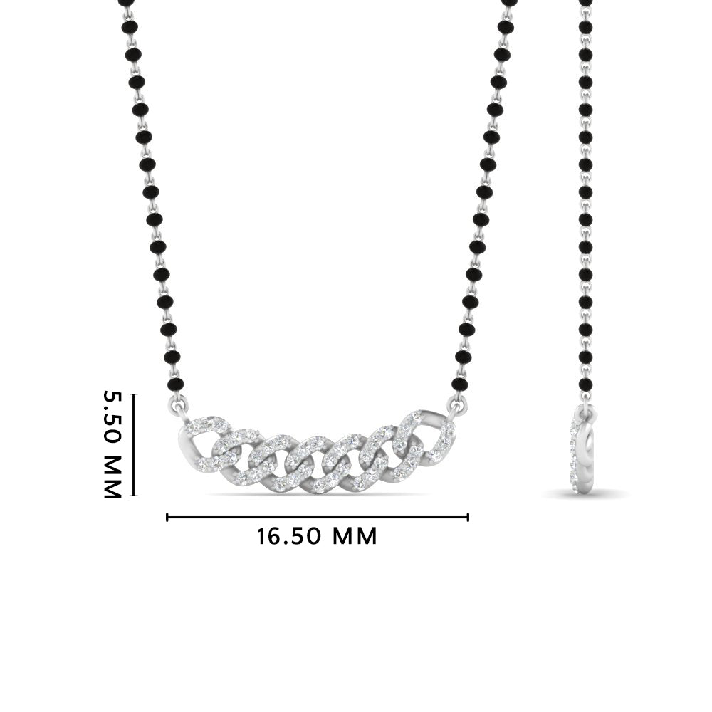 Link Chain Diamond Mangalsutra
