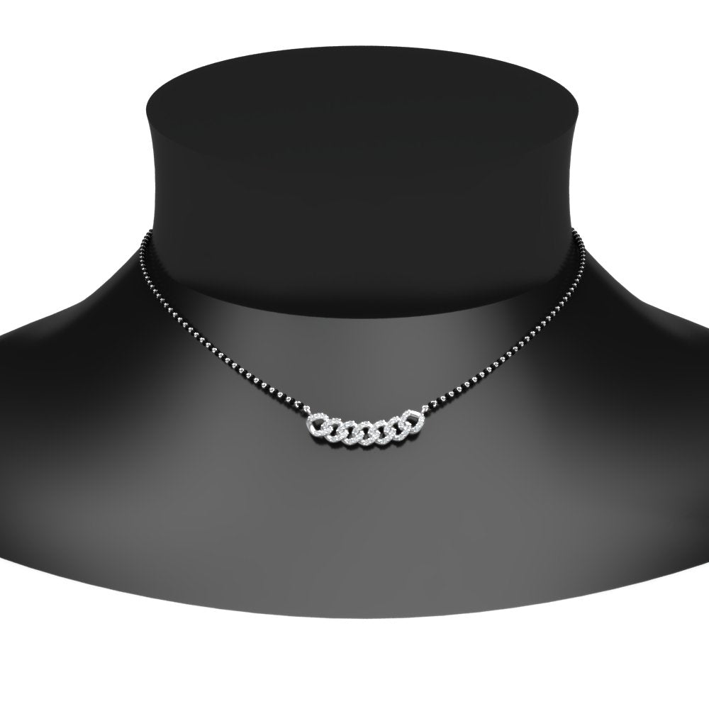 Link Chain Diamond Mangalsutra
