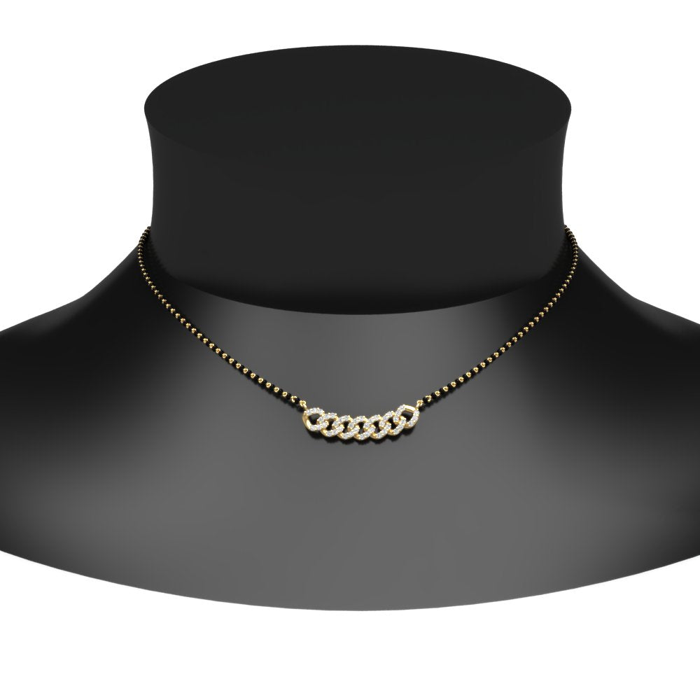 Link Chain Diamond Mangalsutra