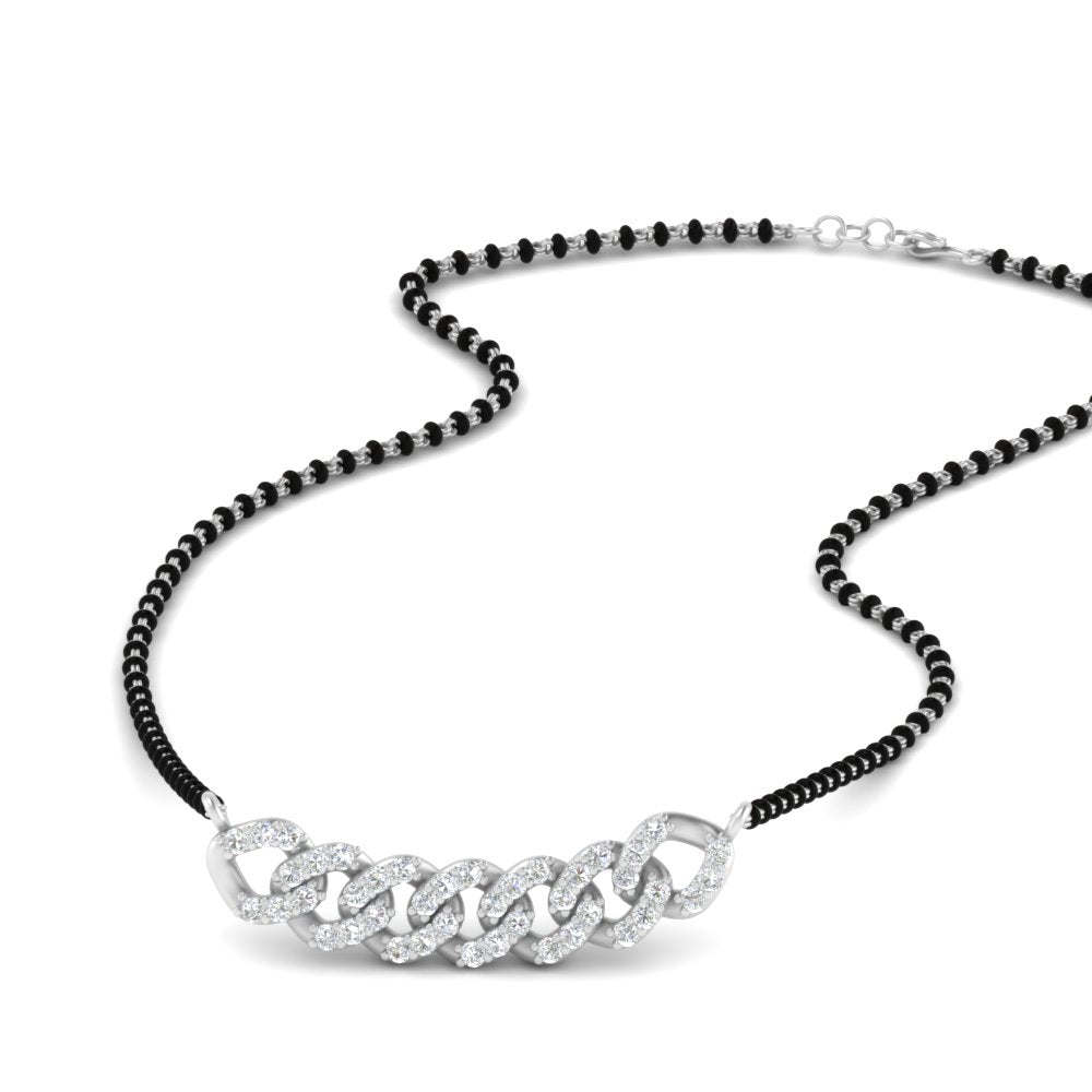 Link Chain Diamond Mangalsutra
