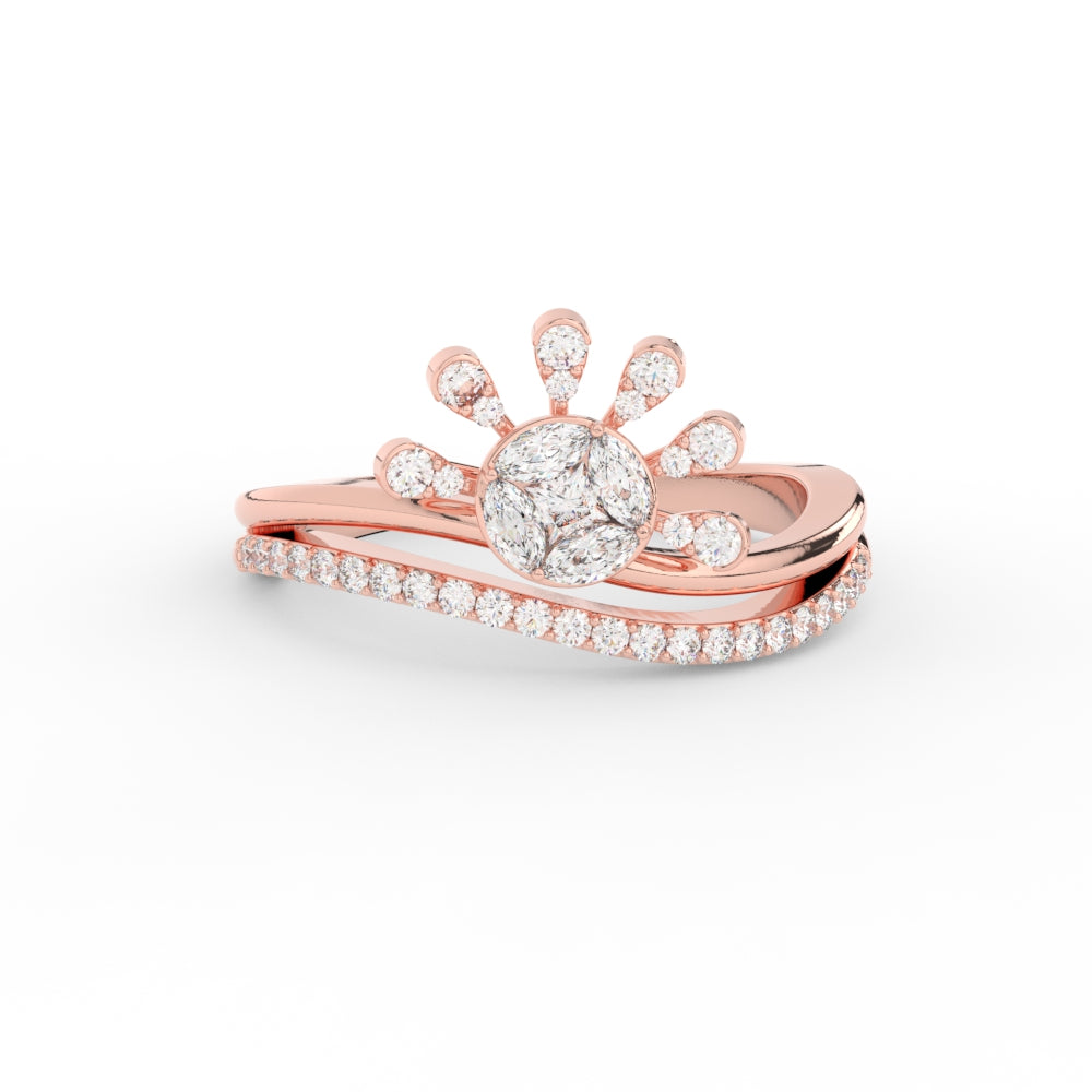 Beautiful Illusion Set Diamond Ring