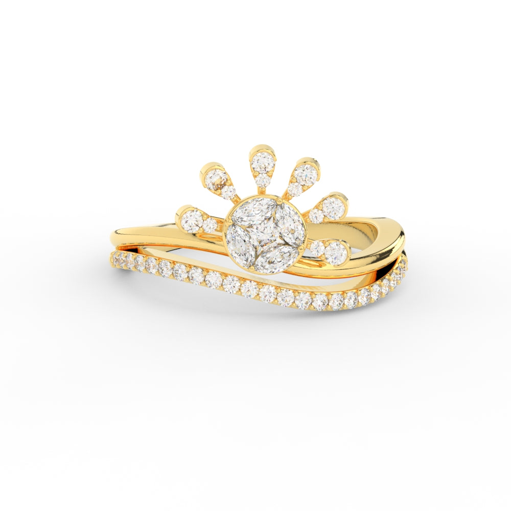 Beautiful Illusion Set Diamond Ring