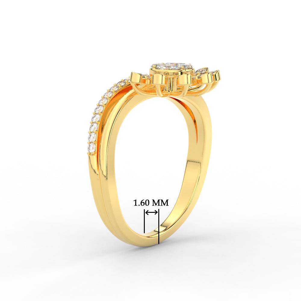 Beautiful Illusion Set Diamond Ring