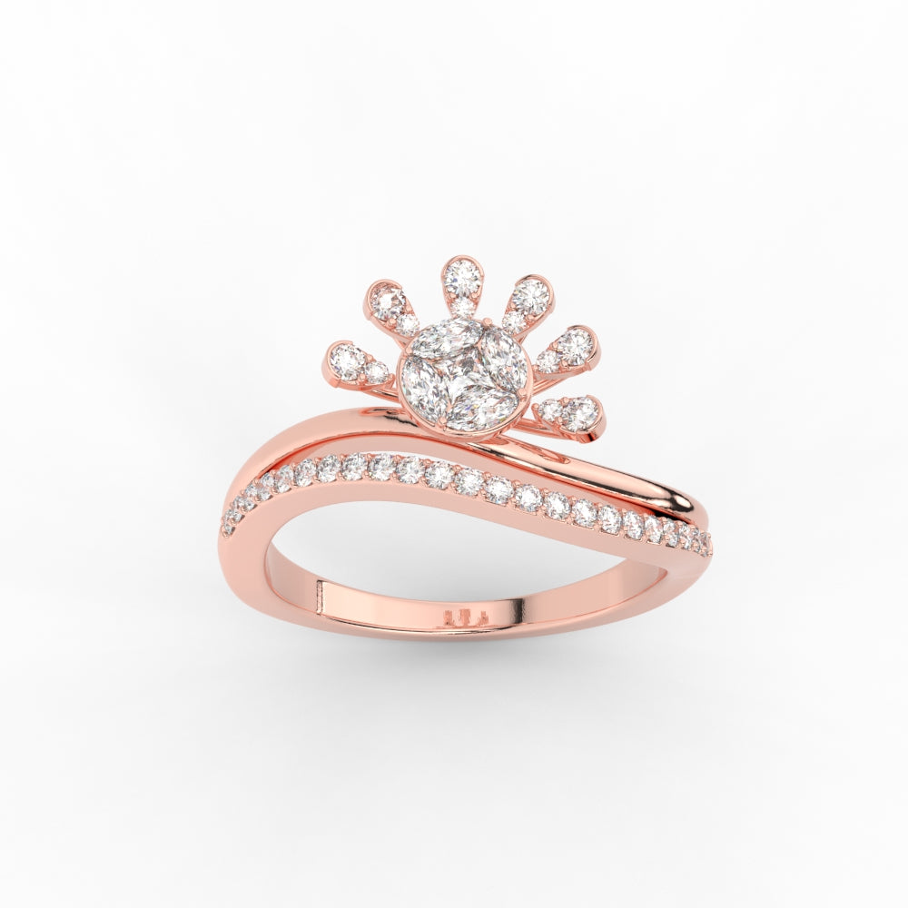 Beautiful Illusion Set Diamond Ring