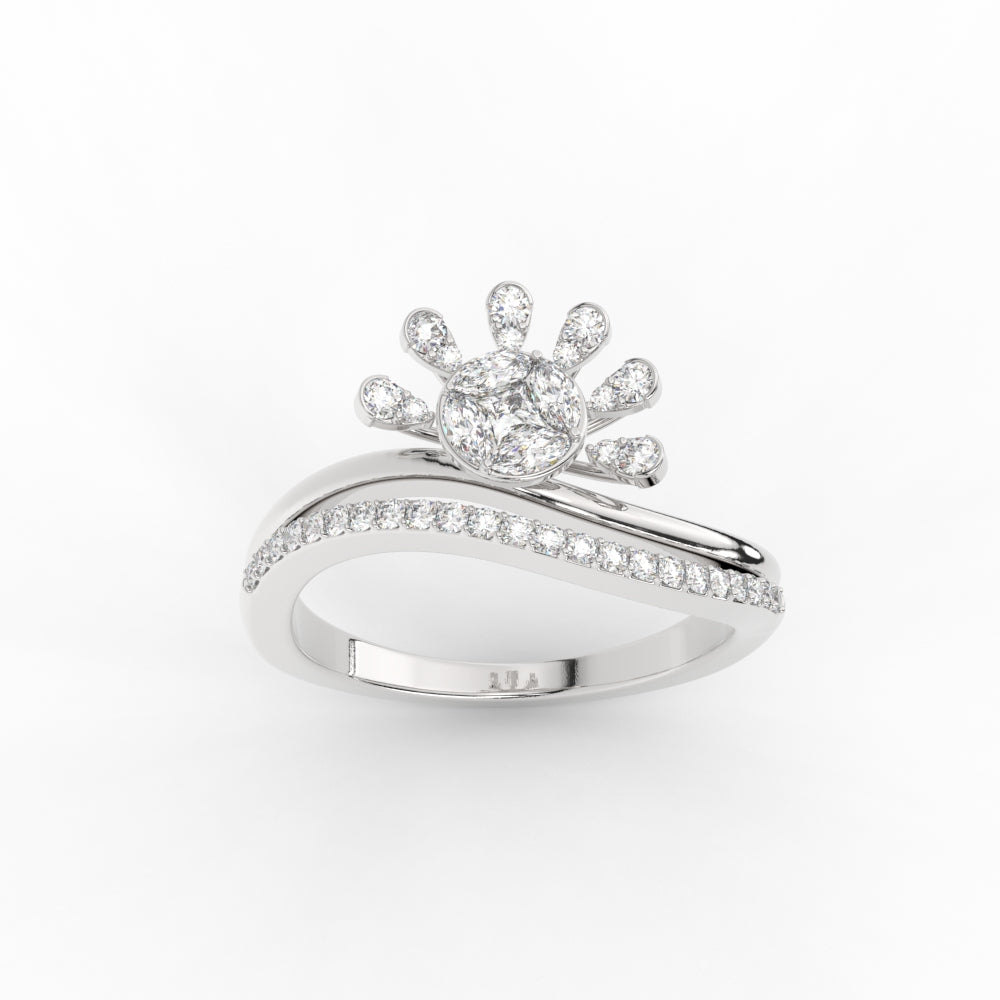 Beautiful Illusion Set Diamond Ring